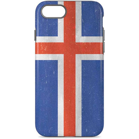 Iceland Flag Distressed iPhone 7 Pro Case
